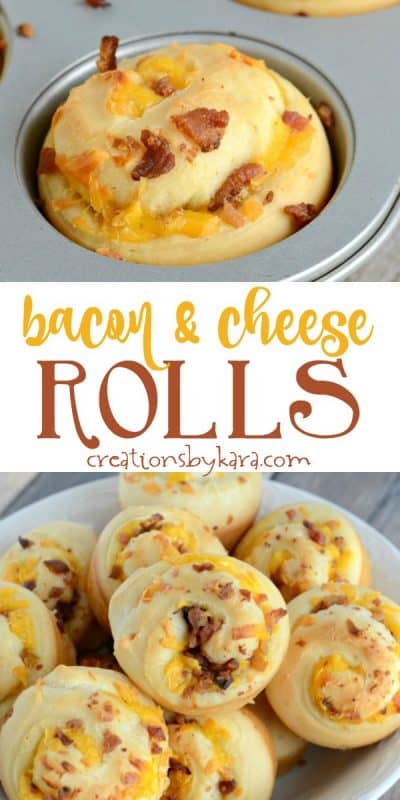 Savory Bacon Cheese Rolls Recipe - Creations by Kara