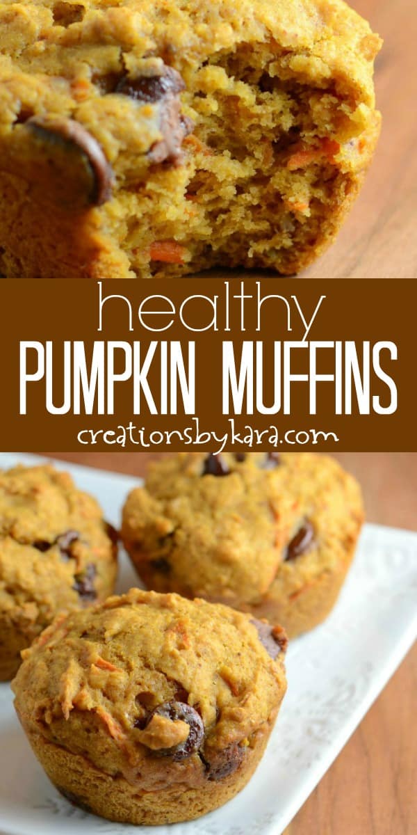 healthy pumpkin muffins recipe collage