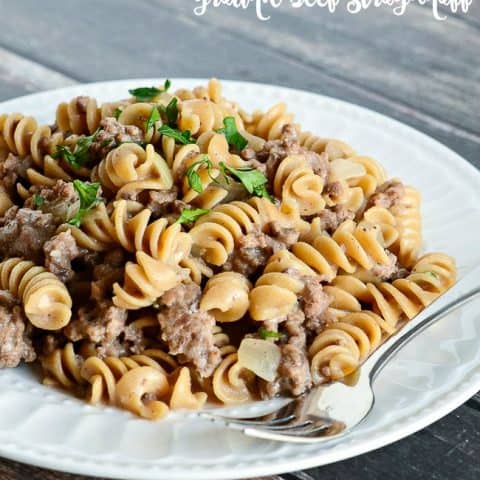 One Pot Ground Beef Stroganoff Recipe