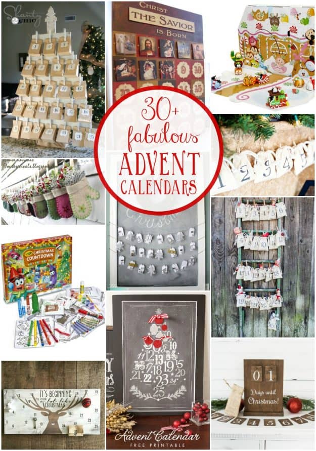 30 advent calendars collage