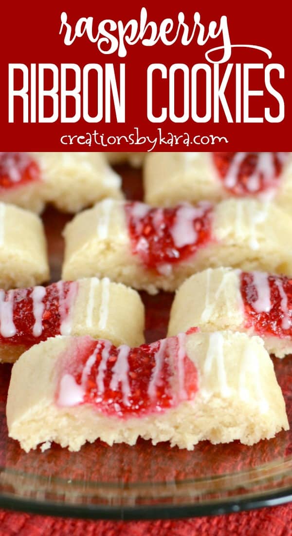 Buttery Glazed Raspberry Ribbon Cookies Creations By Kara