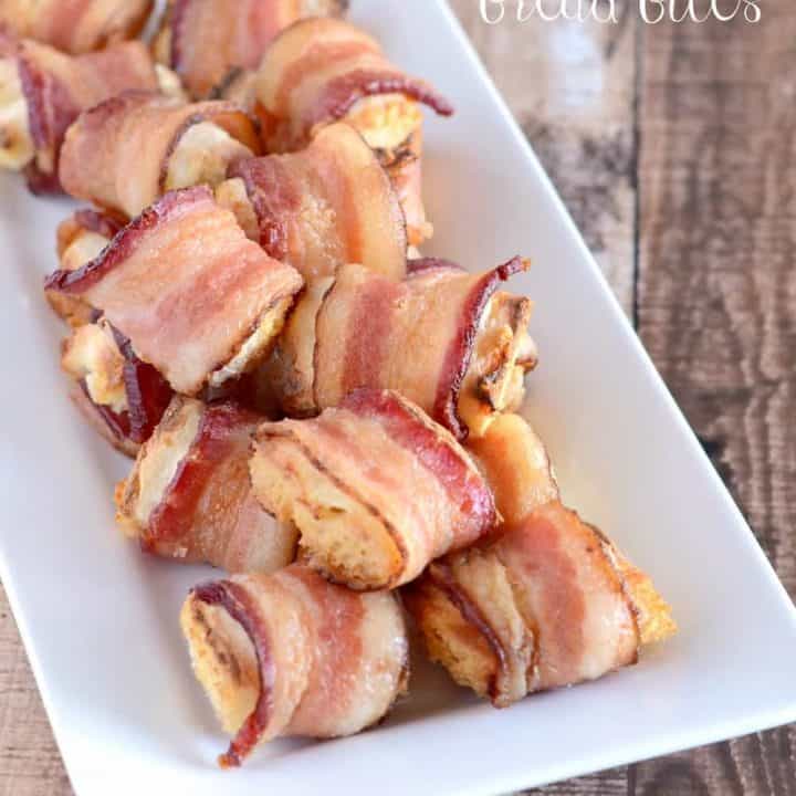 Easy Bacon Wrapped Bread Bite Appetizers | Recipe Cart