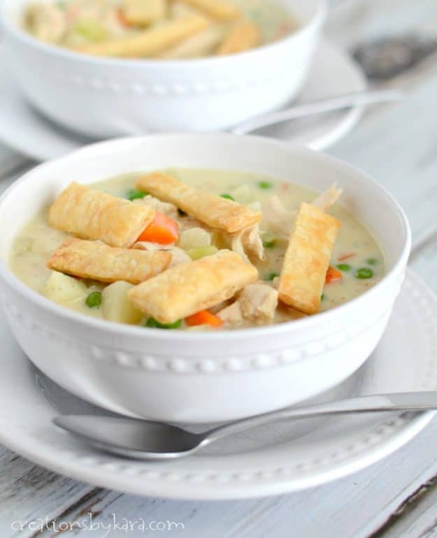 Chicken Pot Pie Soup Recipe Creations By Kara 