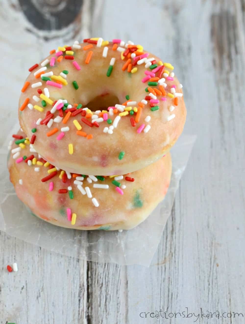 Baked Funfetti Donuts Creations By Kara