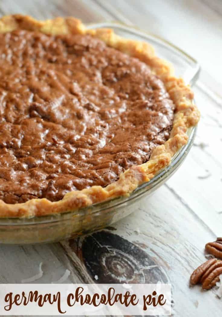 Fudgy German Chocolate Pie Recipe (so easy!) Creations by Kara