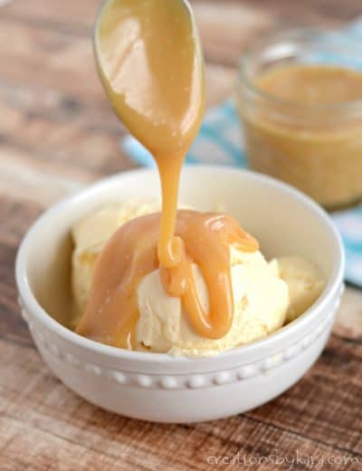 Homemade Caramel Sauce Recipe - Creations by Kara