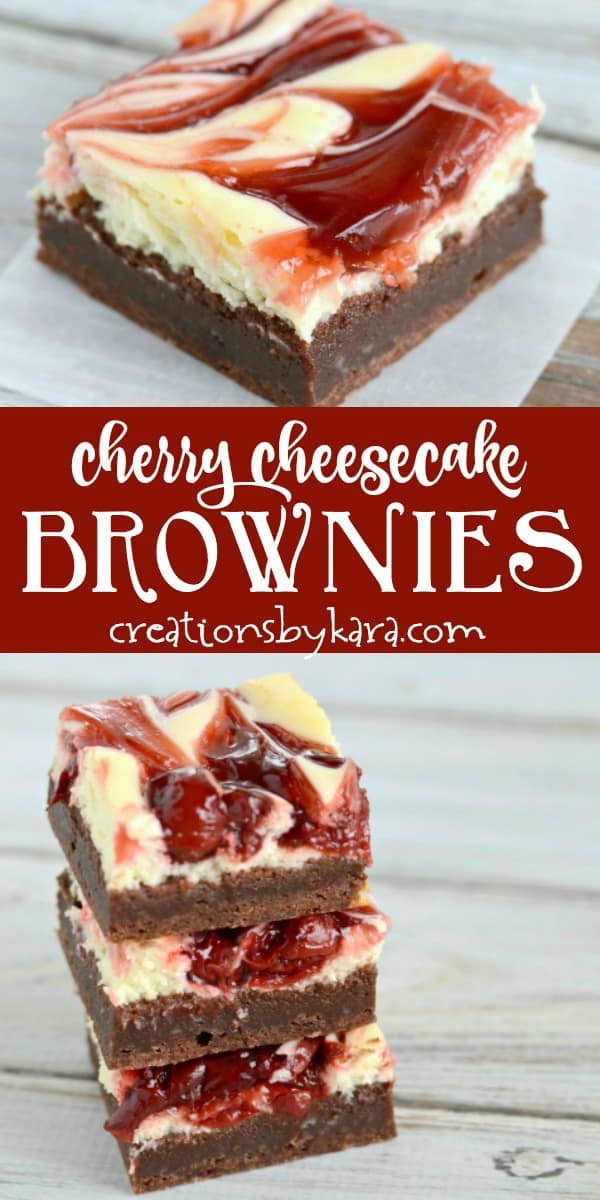 Cherry Cheesecake Brownies 