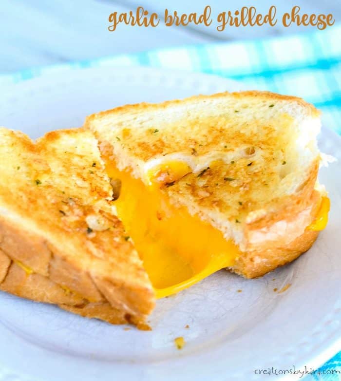 Garlic Bread Grilled Cheese Sandwich Recipe