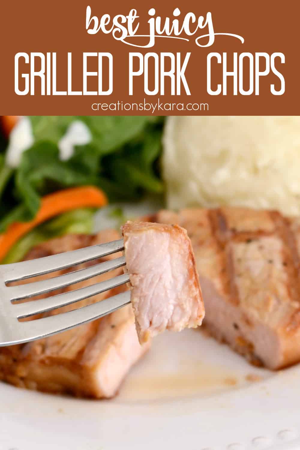 How to Make the Best Ever Grilled Pork Chops - Creations by Kara