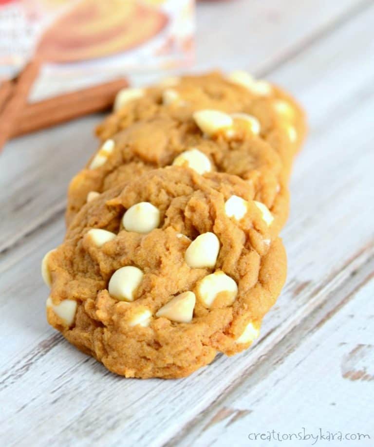 Pumpkin Spice Cookies with Pudding - Creations by Kara