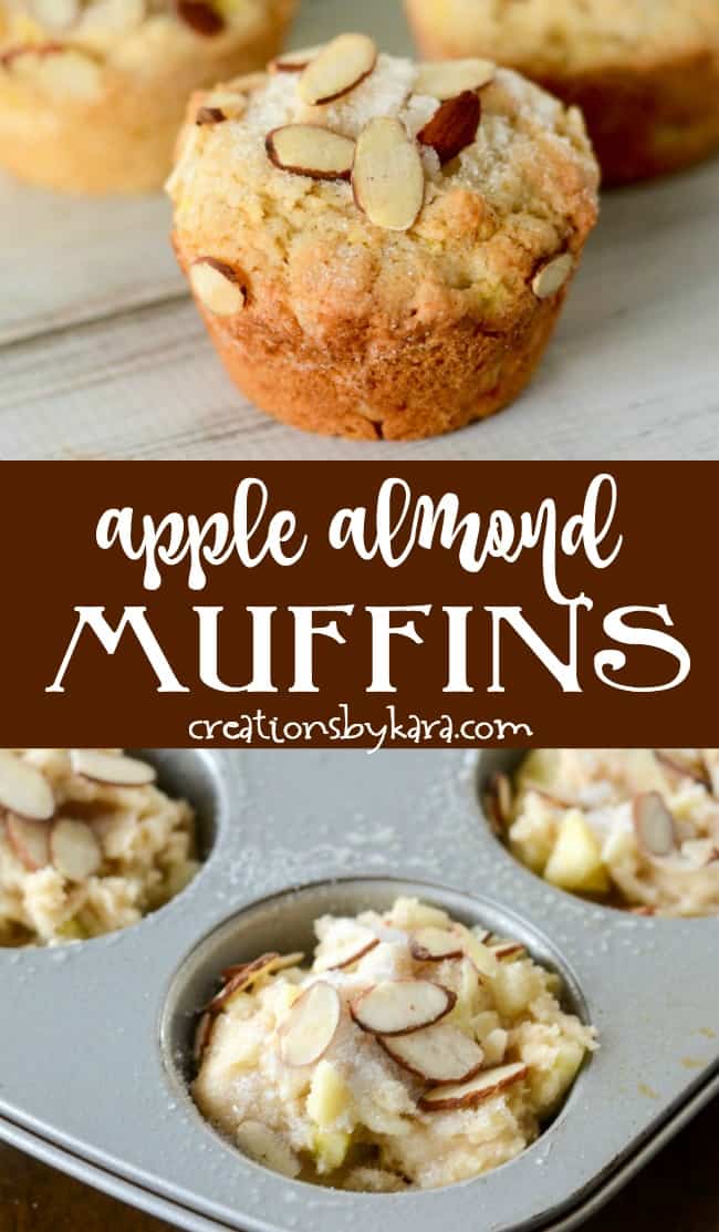 Apple Almond Muffins - Creations by Kara