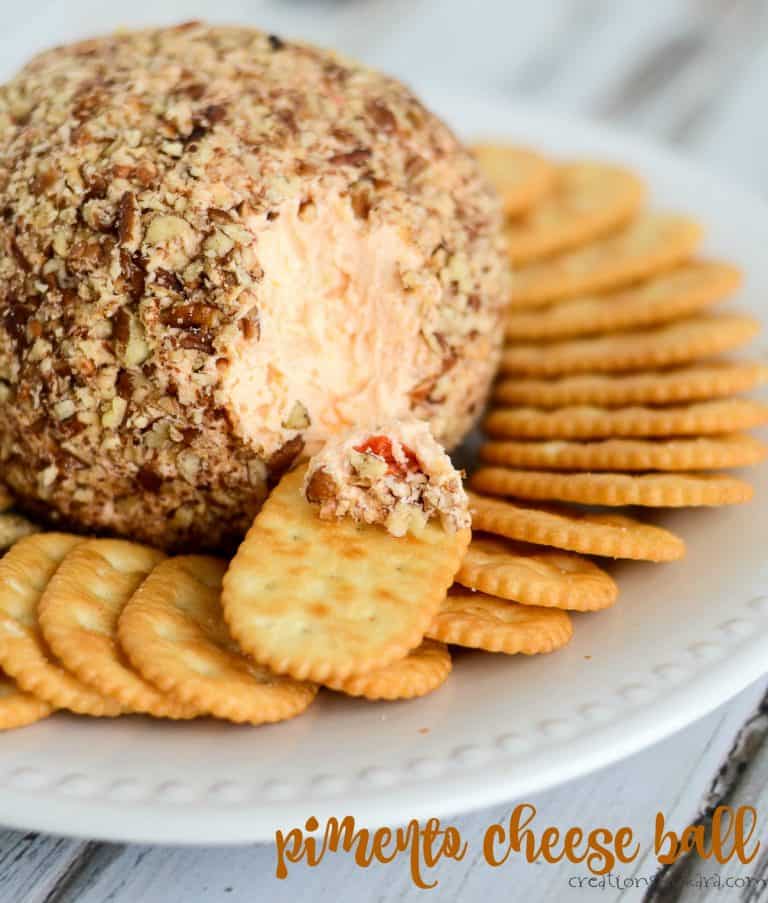 Easy Pimento Cheese Ball Recipe- Creations by Kara