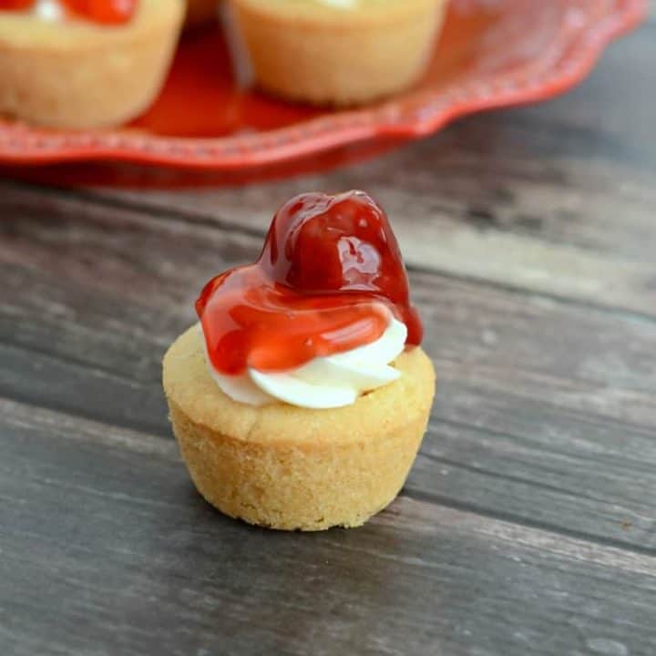 Mini Cherry Cheesecake Cookie Cups Creations By Kara