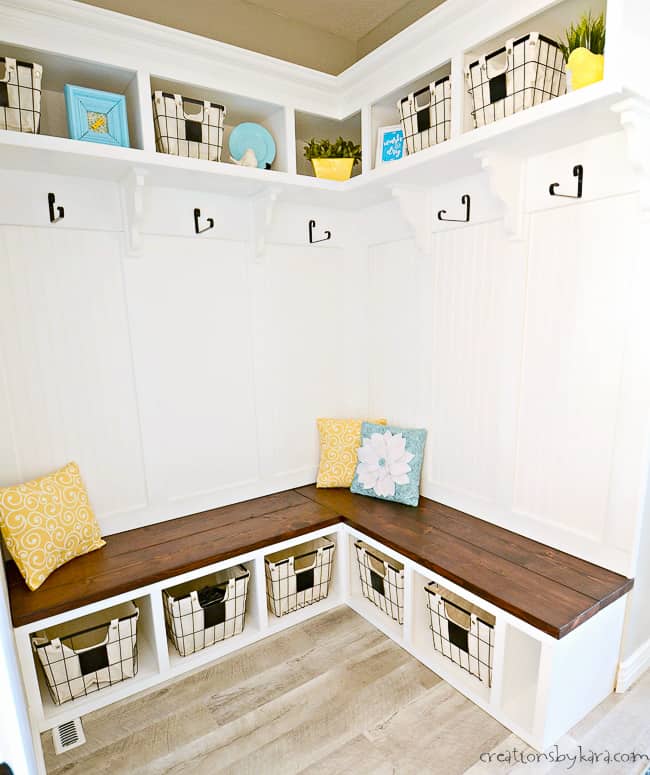 How to Build Mudroom Lockers - Plank and Pillow