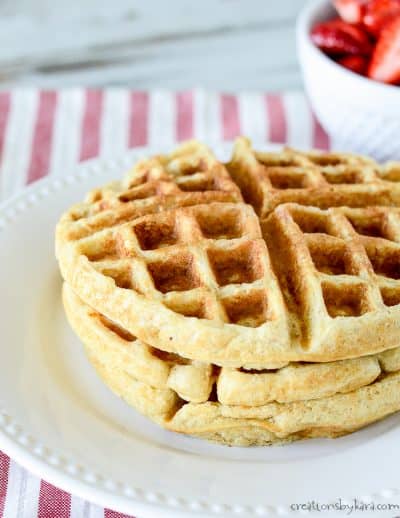 Oatmeal Waffles - Creations by Kara