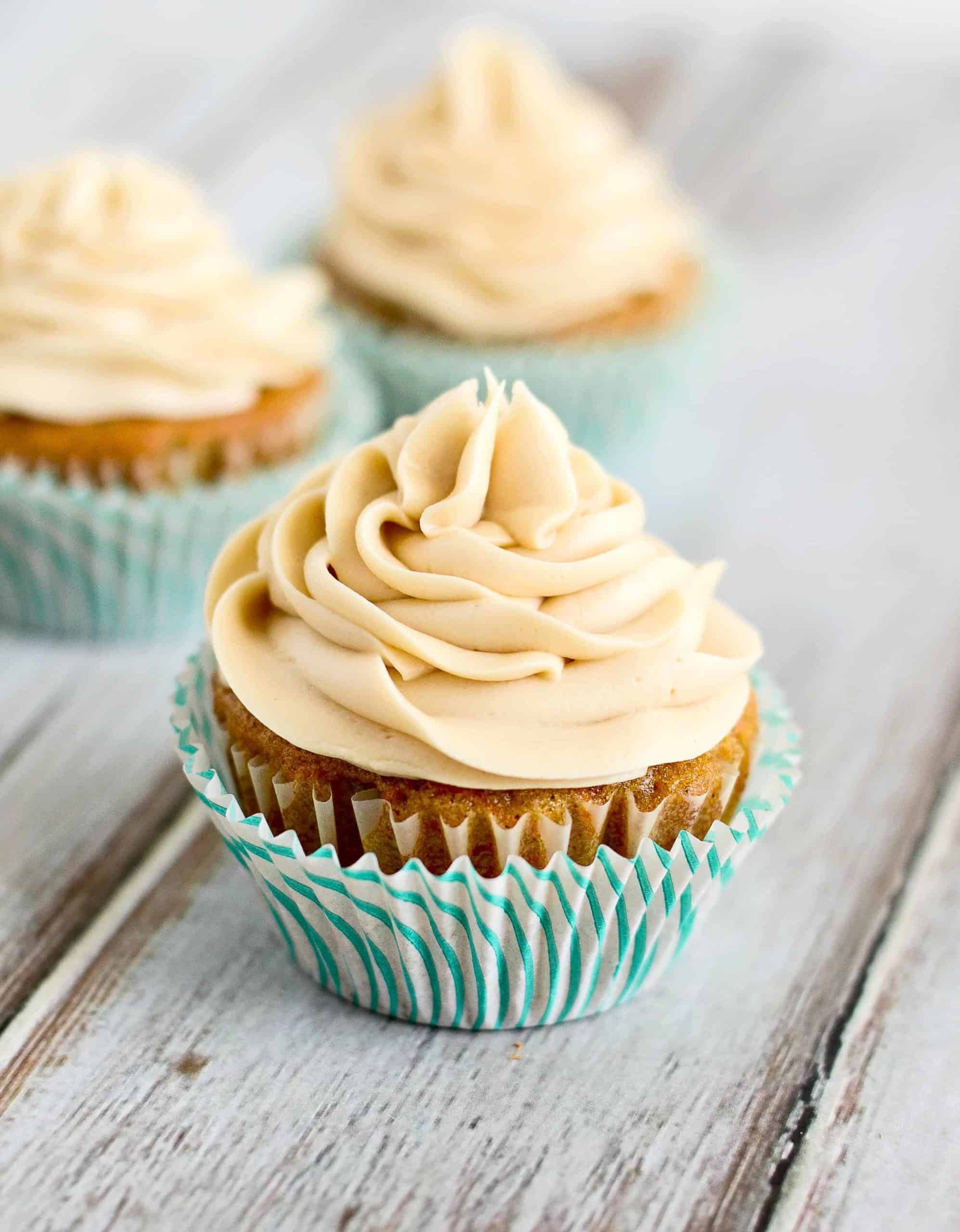 Carrot Cupcakes With Brown Sugar Cream Cheese Frosting Creations By Kara