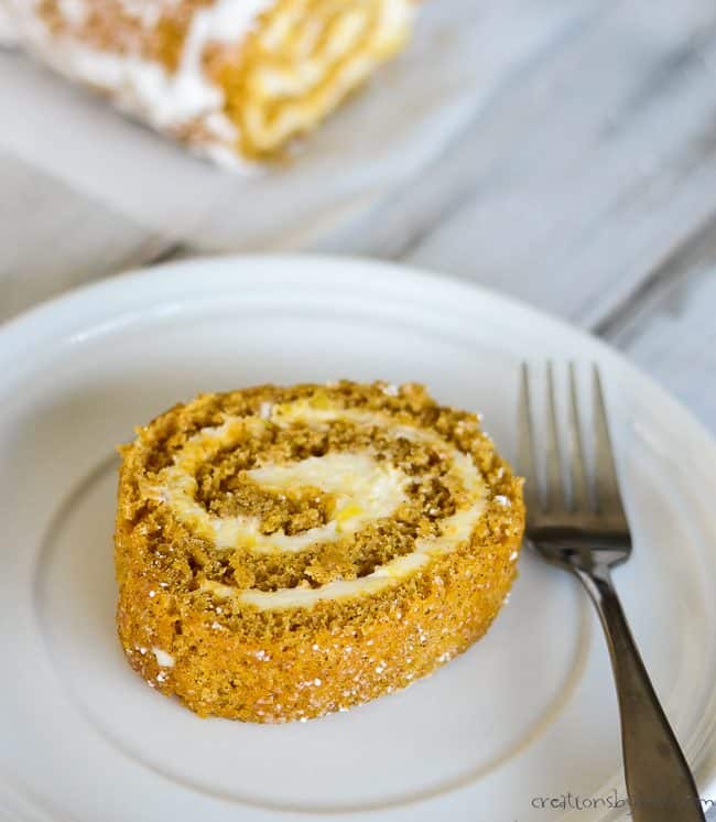 Classic Pumpkin Roll with Cream Cheese Filling Recipe - Lana's Cooking