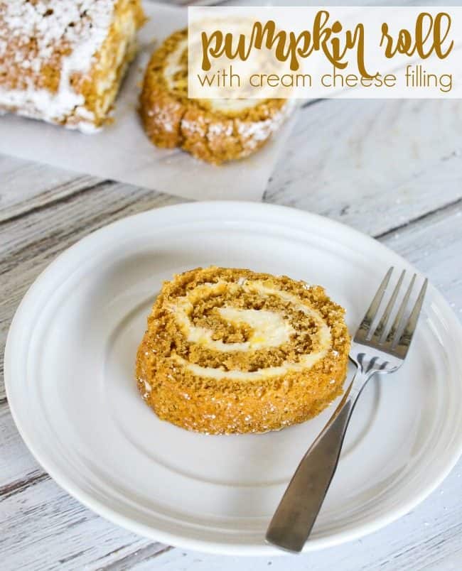 Classic Pumpkin Roll with Cream Cheese Filling Recipe - Lana's Cooking