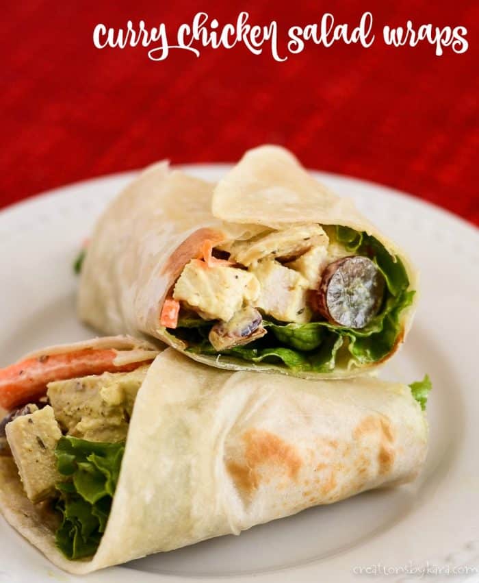Ultimate Curried Chicken Salad Wraps