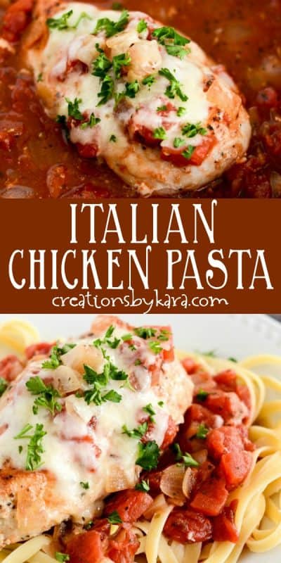 Easy Skillet Italian Chicken Pasta Recipe - Creations by Kara