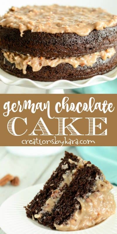 Homemade German Chocolate Cake Recipe - Creations by Kara