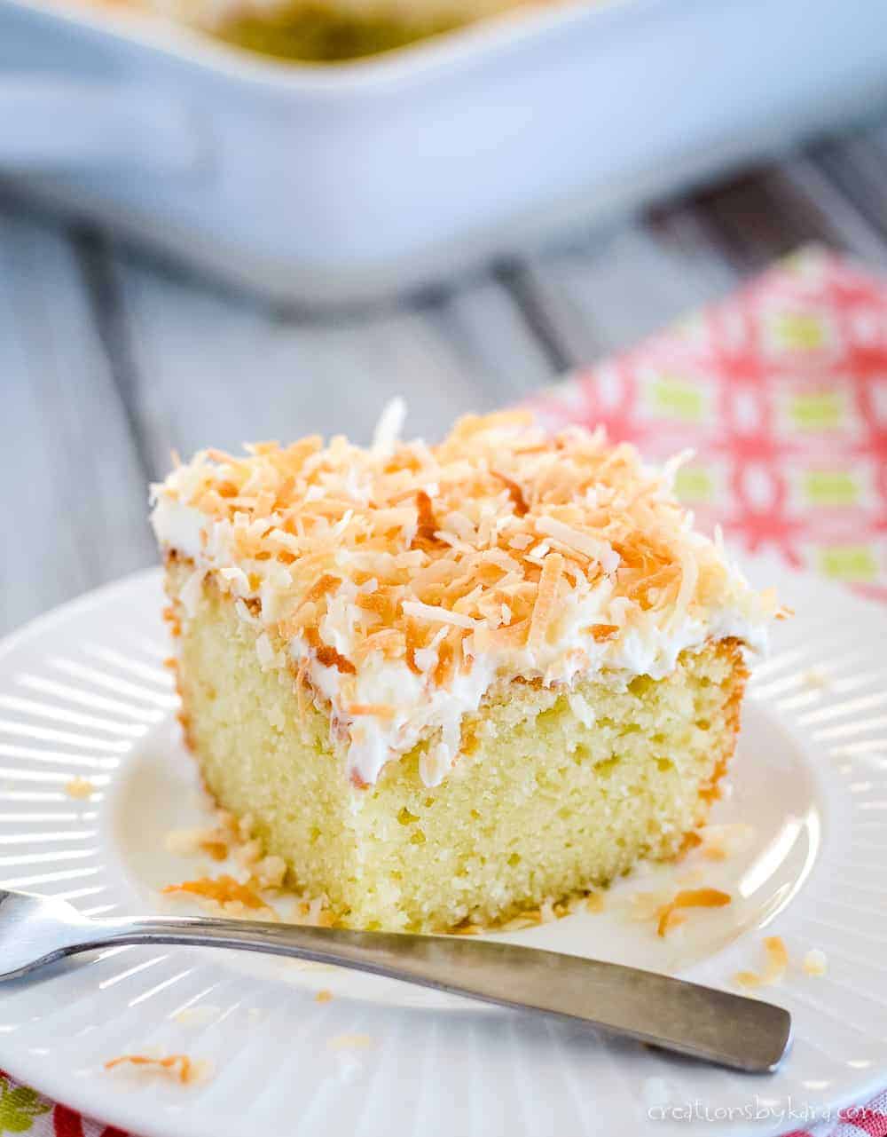 Incredible Easy Coconut Cake Recipe (From Scratch) - Creations by Kara