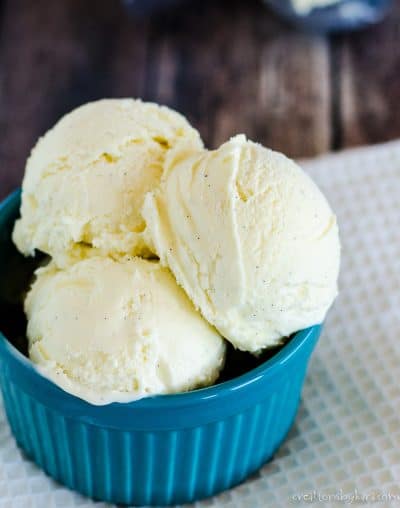 Homemade French Vanilla Ice Cream Recipe - Creations by Kara