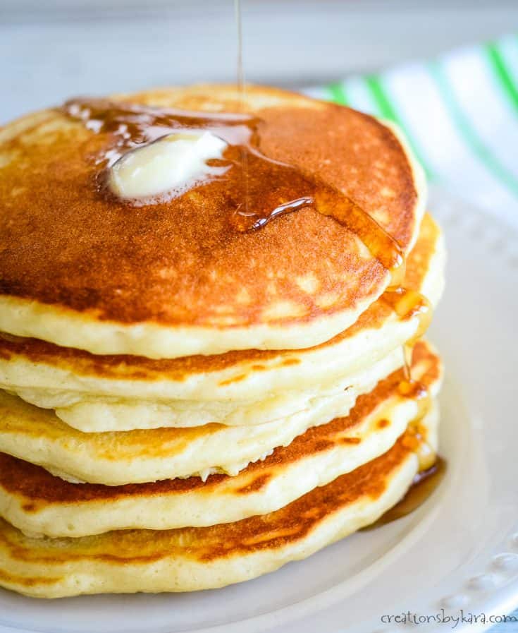 Secret Ingredient Diner Style Pancakes - Creations by Kara