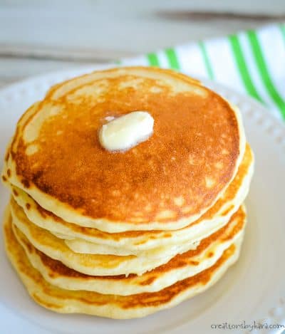 Secret Ingredient Diner Style Pancakes - Creations by Kara