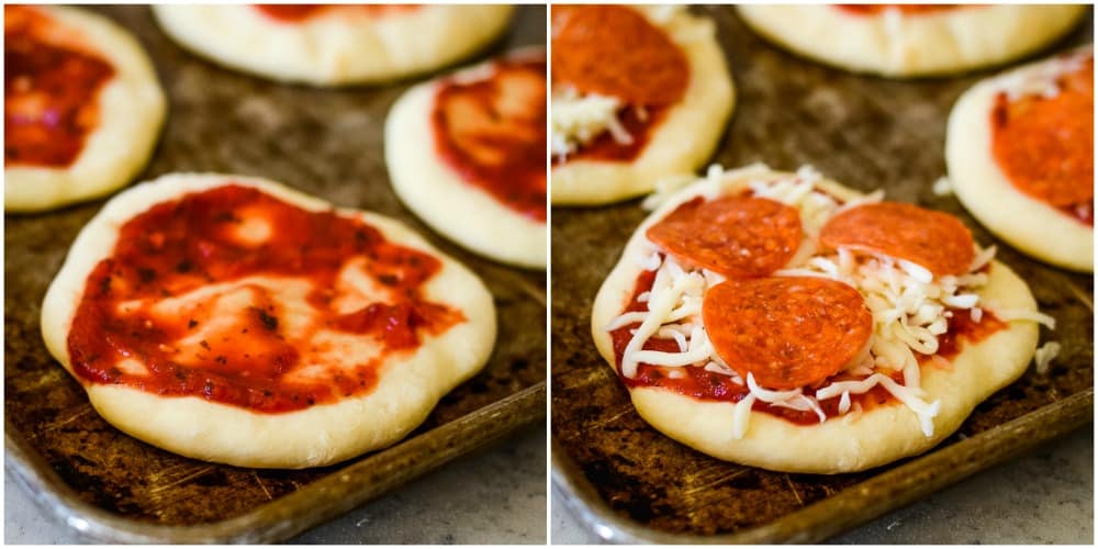 Mini Pizza with Pizza Crust & Sauce Creations by Kara