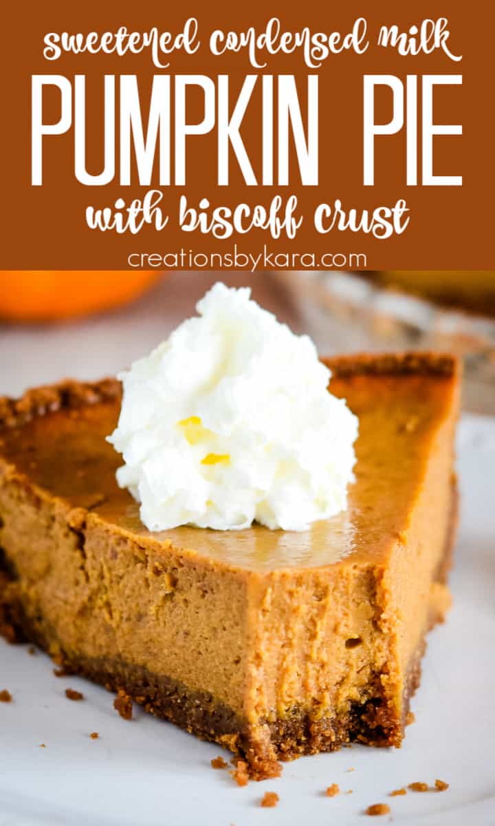 Pumpkin Pie with Sweetened Condensed Milk - Creations by Kara