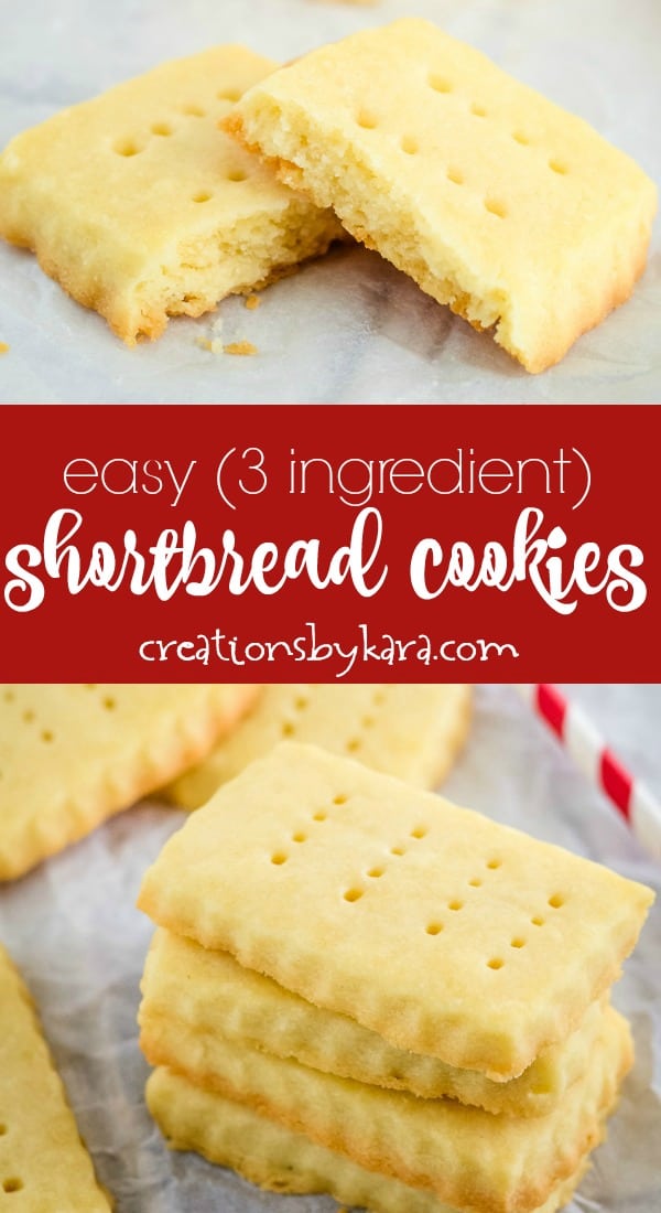 Easy Butter Shortbread Cookies - Creations by Kara