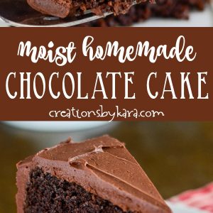 Homemade Chocolate Cake with Chocolate Frosting - Creations by Kara