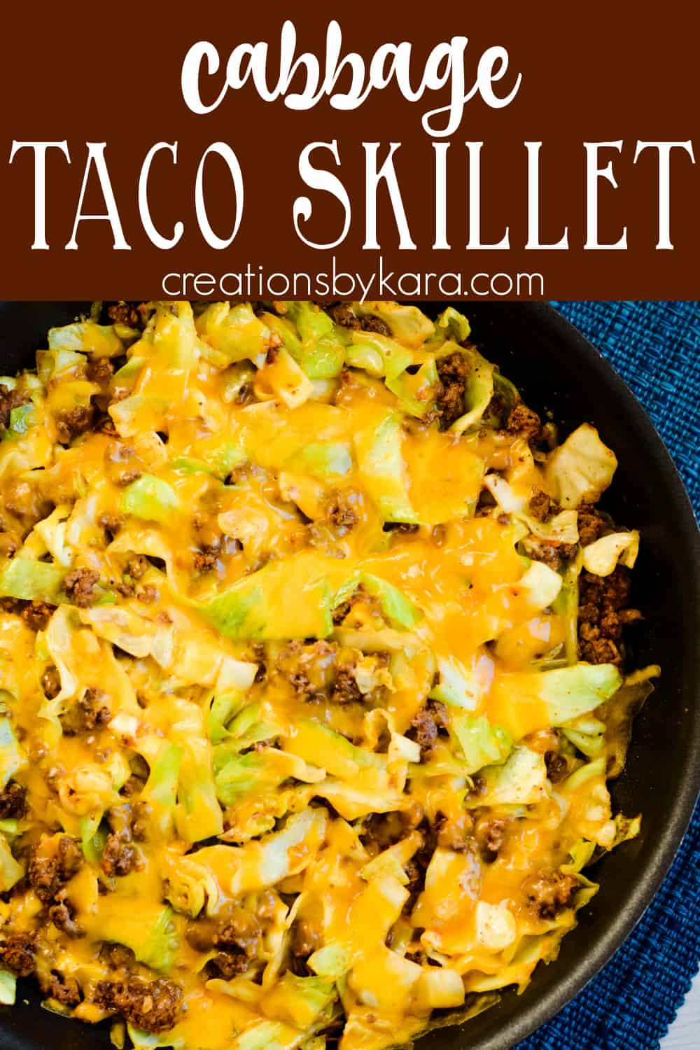 cabbage taco skillet Pinterest Pin