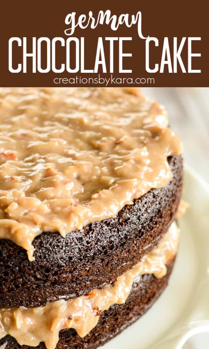 Homemade German Chocolate Cake Recipe - Creations By Kara