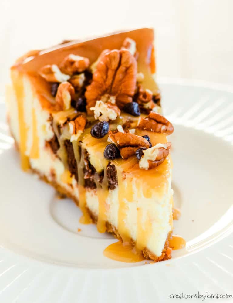 Amazing Turtle Cheesecake Recipe - Creations by Kara