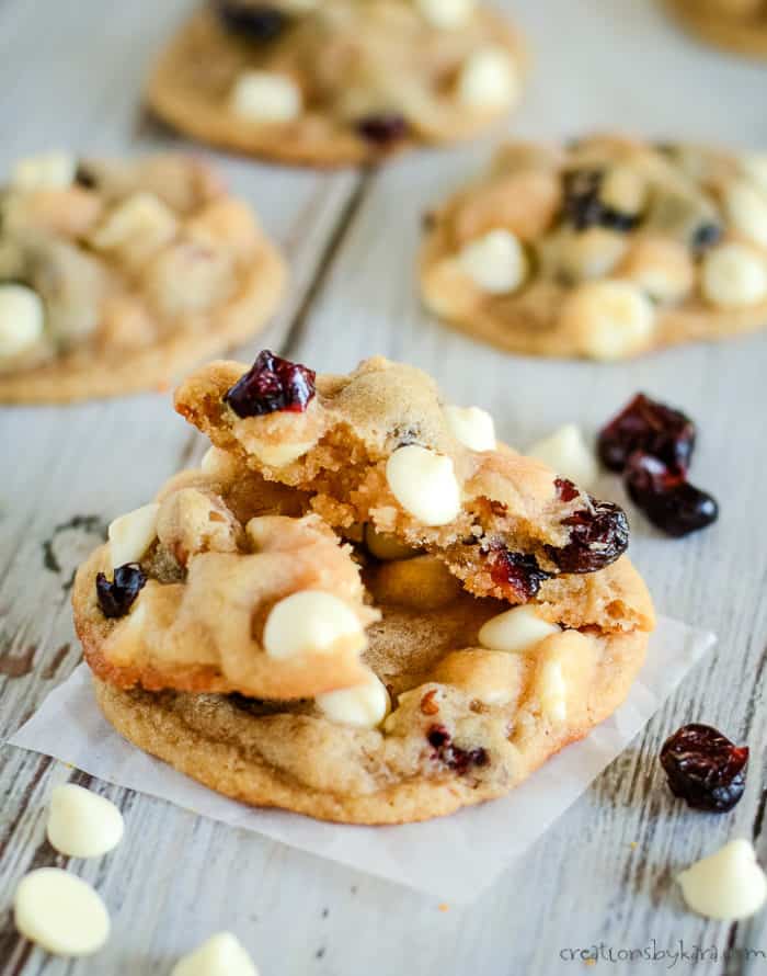 Best White Chocolate Cranberry Cookies Recipe - Creations by Kara