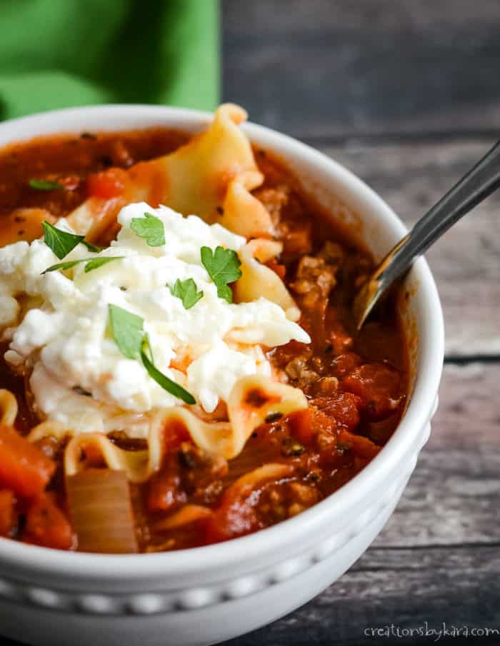 Effortless Lasagna Soup Recipe