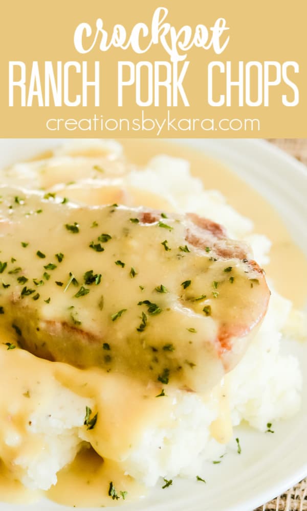 Unbeatable Ranch Crockpot Pork Chops Recipe - Creations by Kara