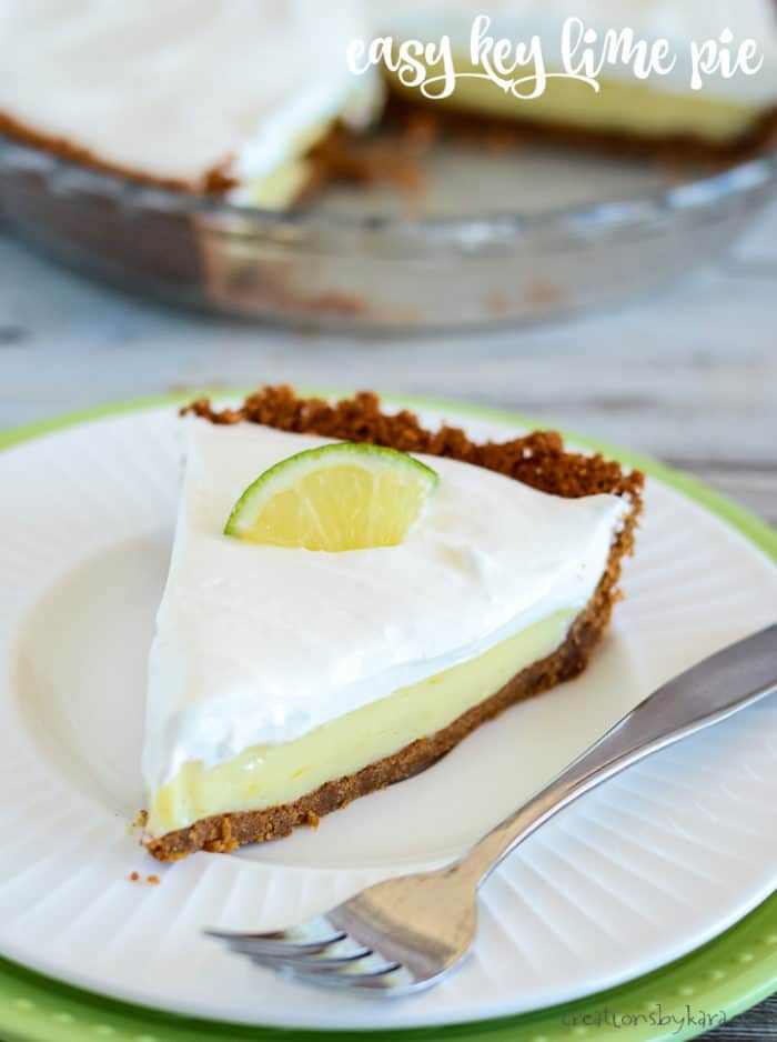 Easy Key Lime Pie Recipe - Creations by Kara