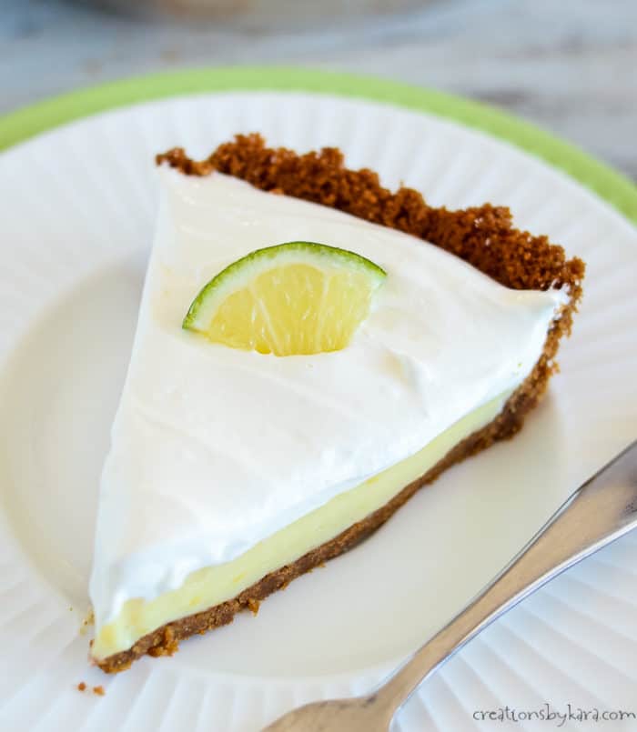 Easy Key Lime Pie Recipe - Creations by Kara