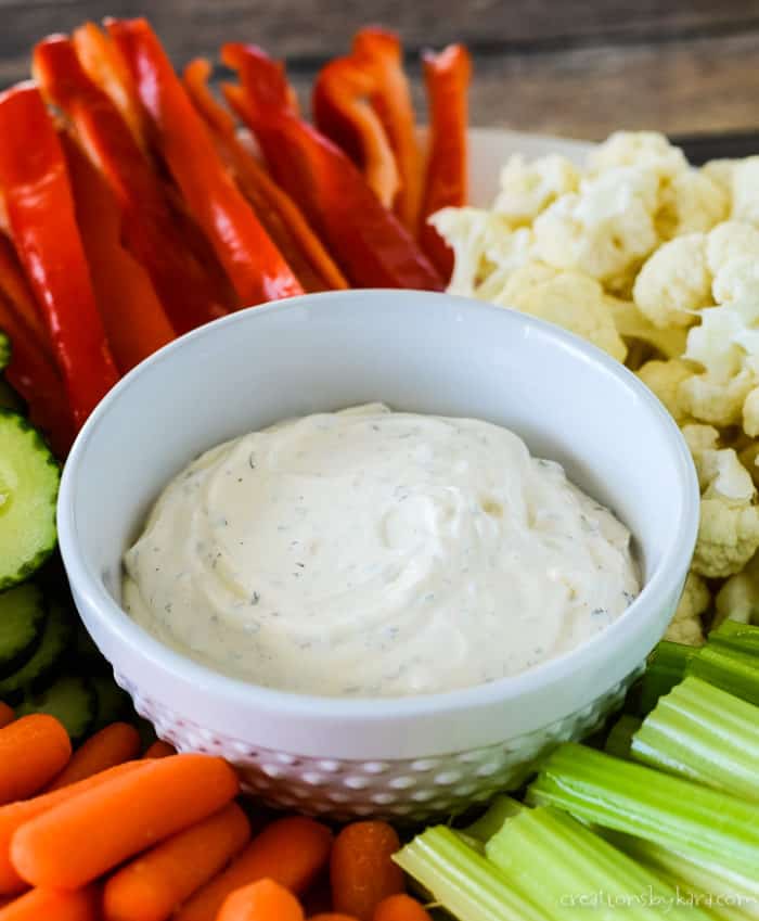 Creamy Homemade Ranch Dip Creations By Kara