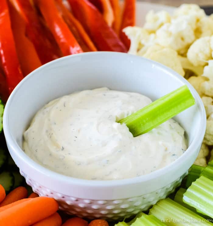 Creamy Homemade Ranch Dip Creations By Kara