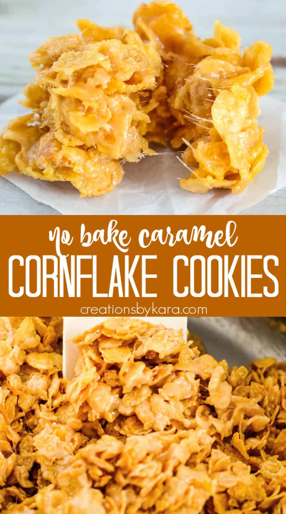 No Bake Cornflake Cookies (No Peanut Butter) - Creations by Kara