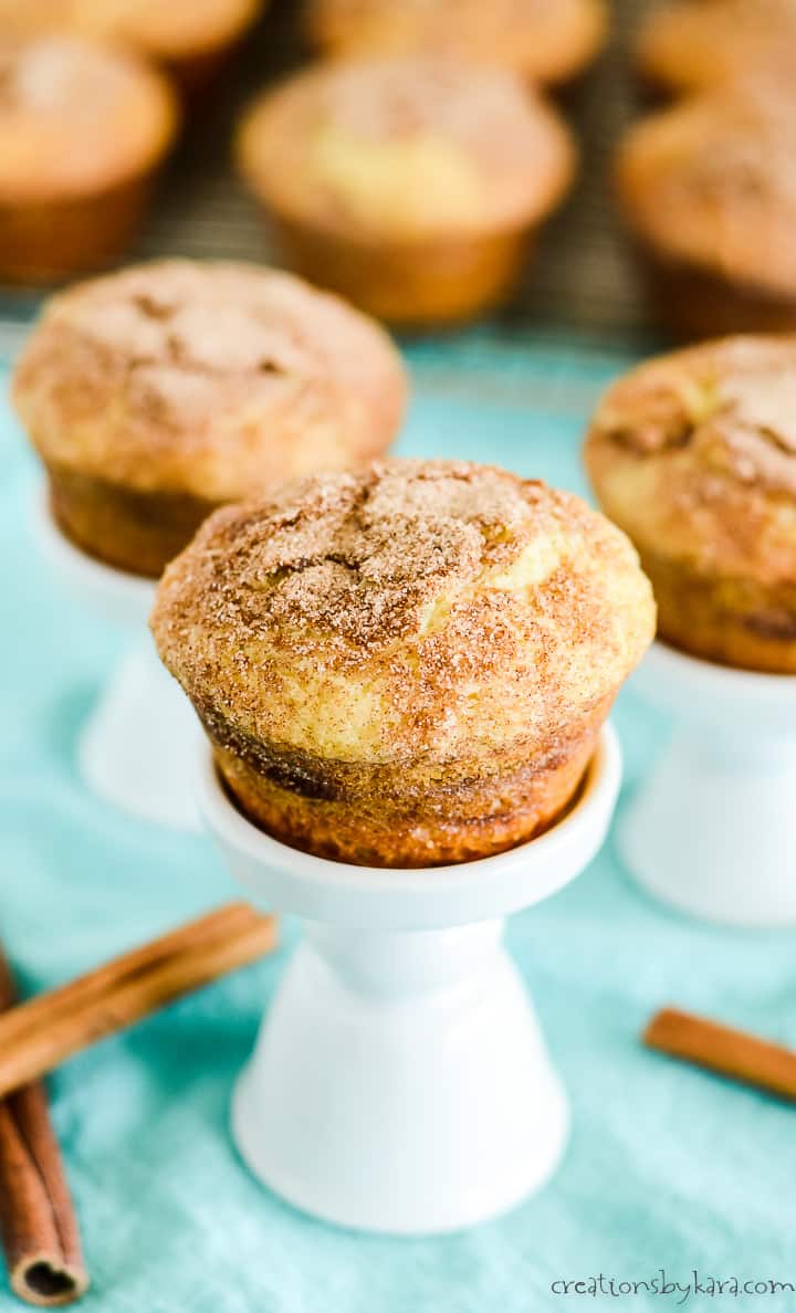 Cinnamon Muffins Recipe (with sour cream) - Creations by Kara
