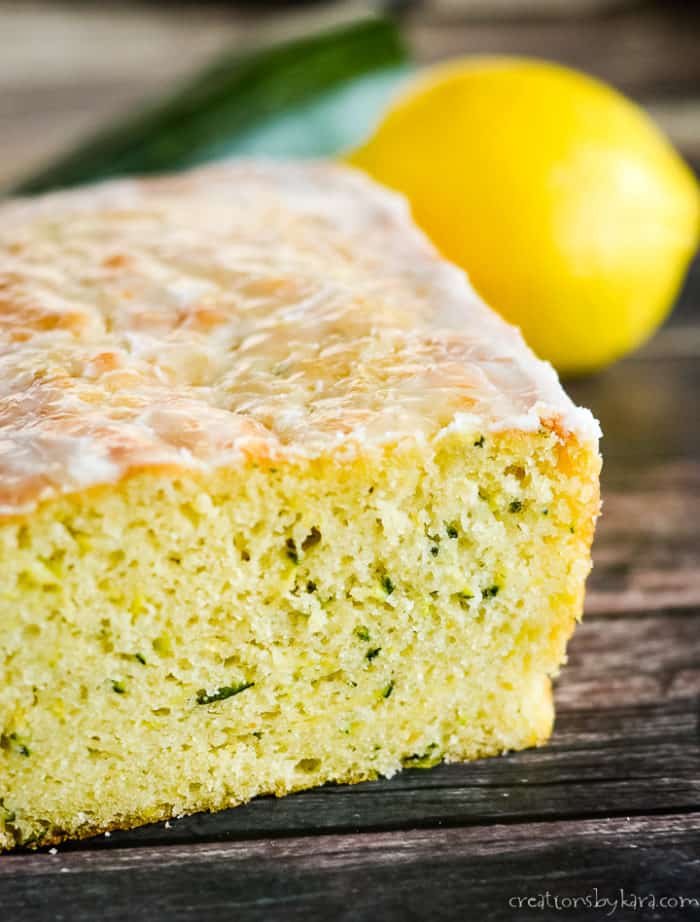 Glazed Lemon Zucchini Bread Recipe - Creations by Kara