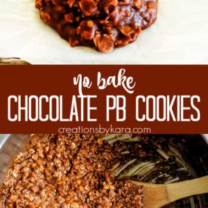 no bake chocolate peanut butter cookies