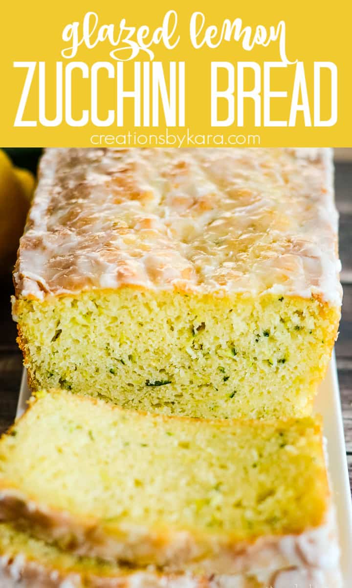 Glazed Lemon Zucchini Bread Recipe - Creations by Kara