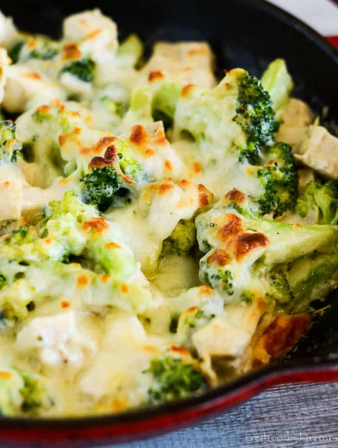 Cheesy Keto Chicken Broccoli Casserole - Creations by Kara