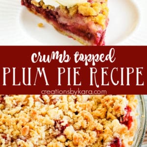 plum pie with crumb topping